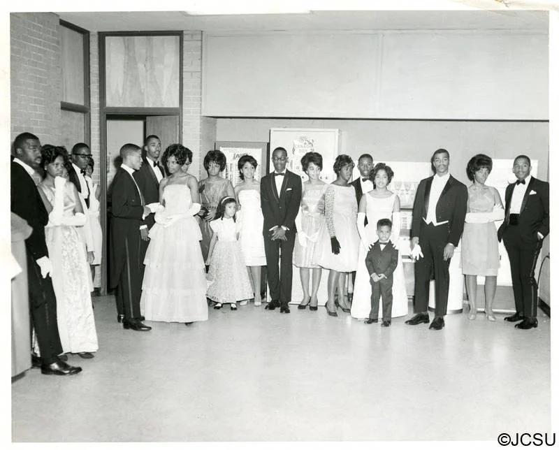 Ida Bouler with her Homecoming court